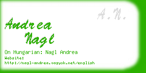 andrea nagl business card